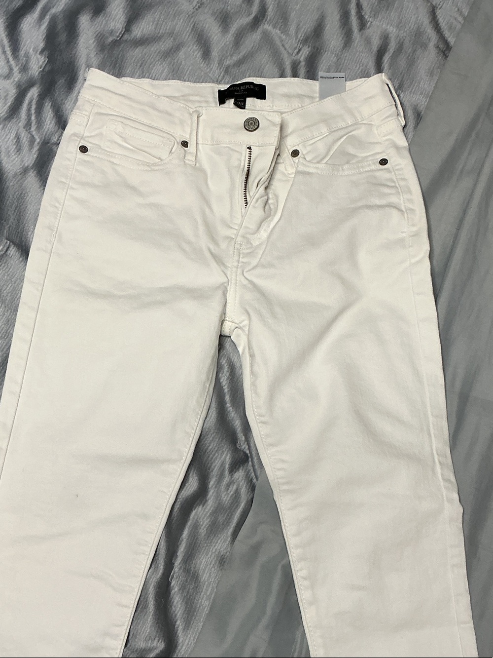 Banana Republic Women's White Skinny Jeans